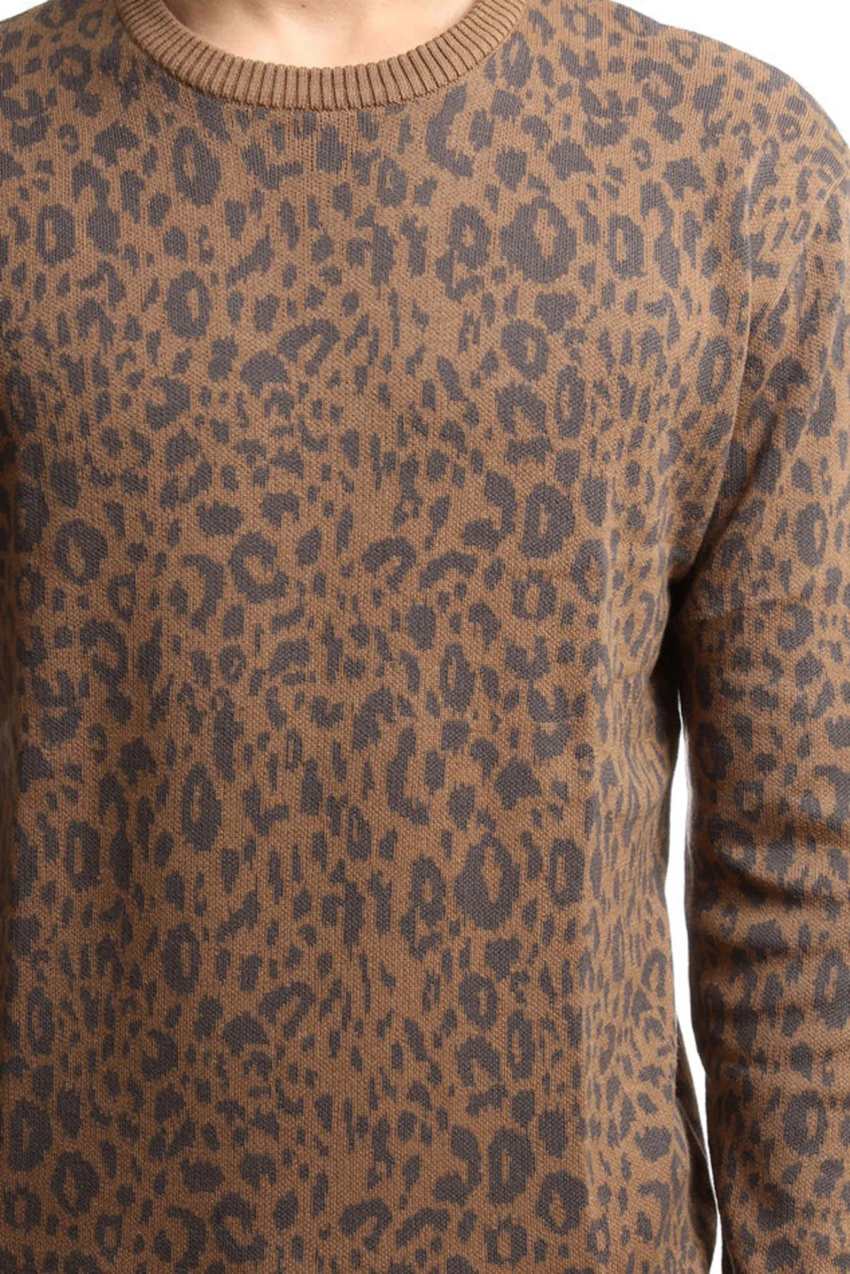 Jacquard Sweater - Leopard