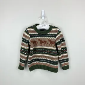 Janie and Jack Horse Fair Isle Sweater 2T