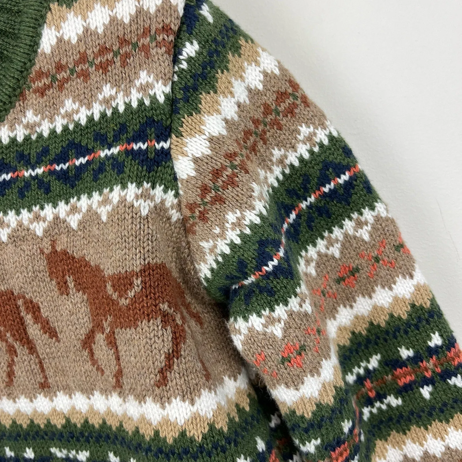 Janie and Jack Horse Fair Isle Sweater 2T