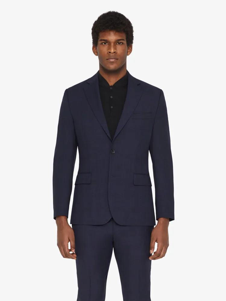 J.Lindeberg Mens Donnie /G Fancy Wool Blazer - JL NAVY