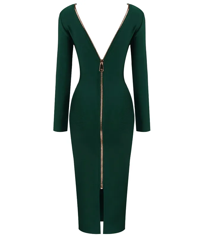 Kathleen Teal Midi Dress