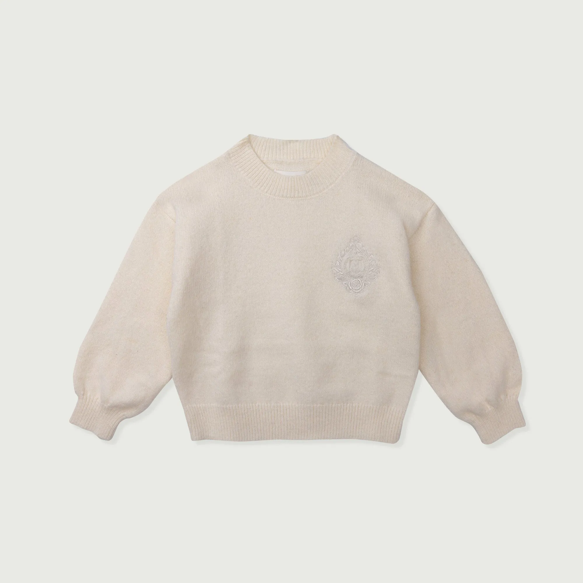 Kids Crew Sweater - Bone