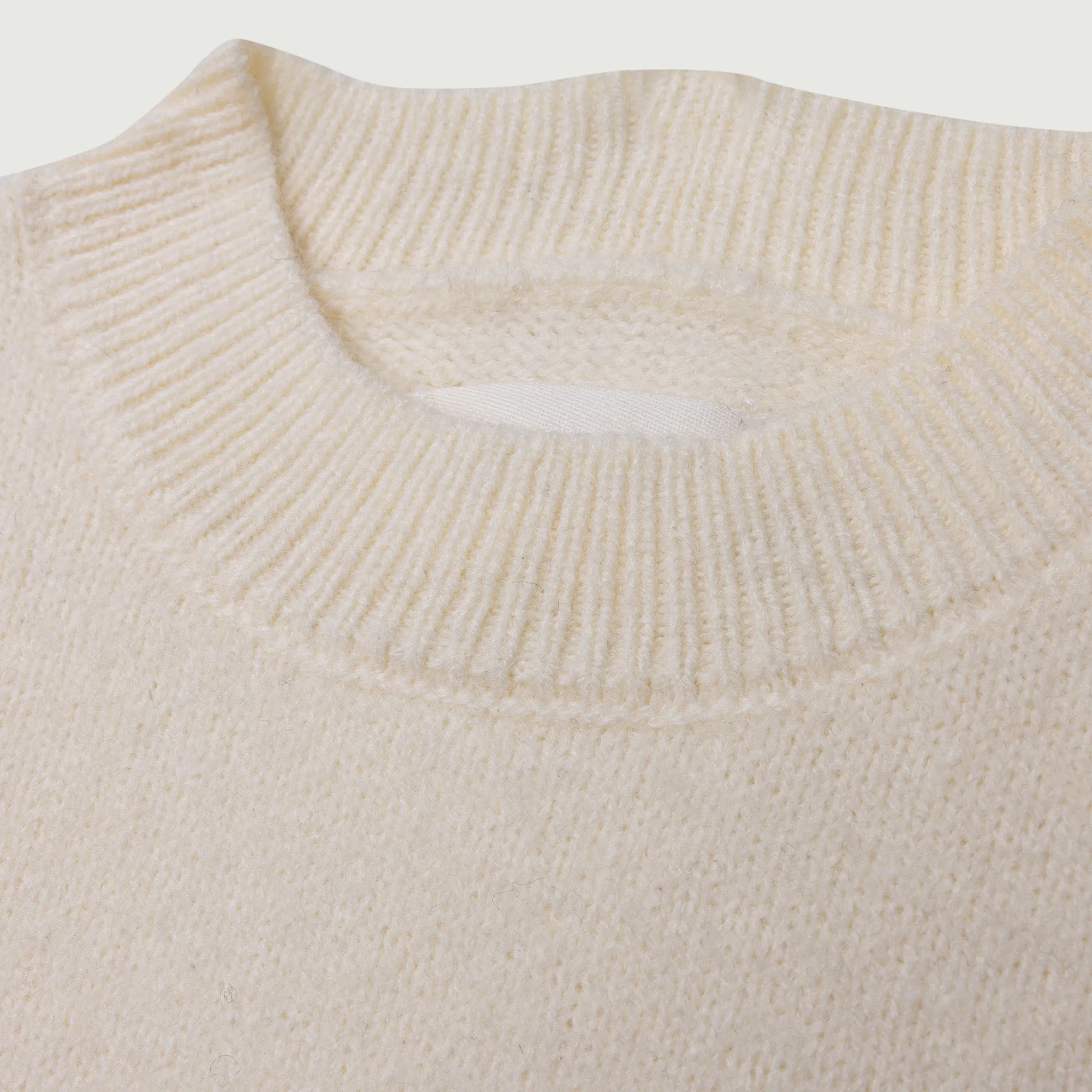 Kids Crew Sweater - Bone