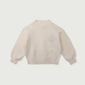 Kids Crew Sweater - Bone