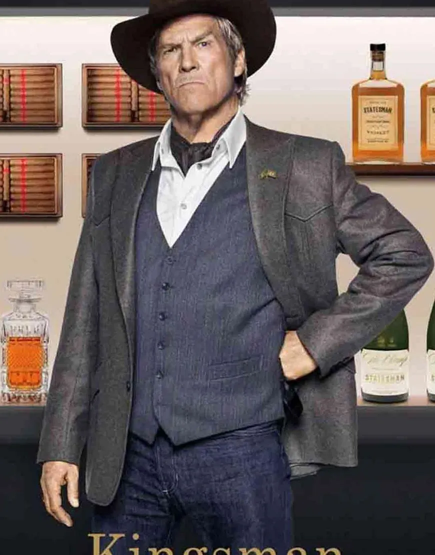 Kingsman Agent Champagne Jacket By Jeff Bridges