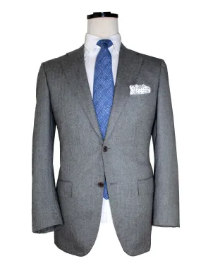 Kiton Sport Coat Gray 2 Button Herringbone Cashmere EUR 50/ US 40 R SALE