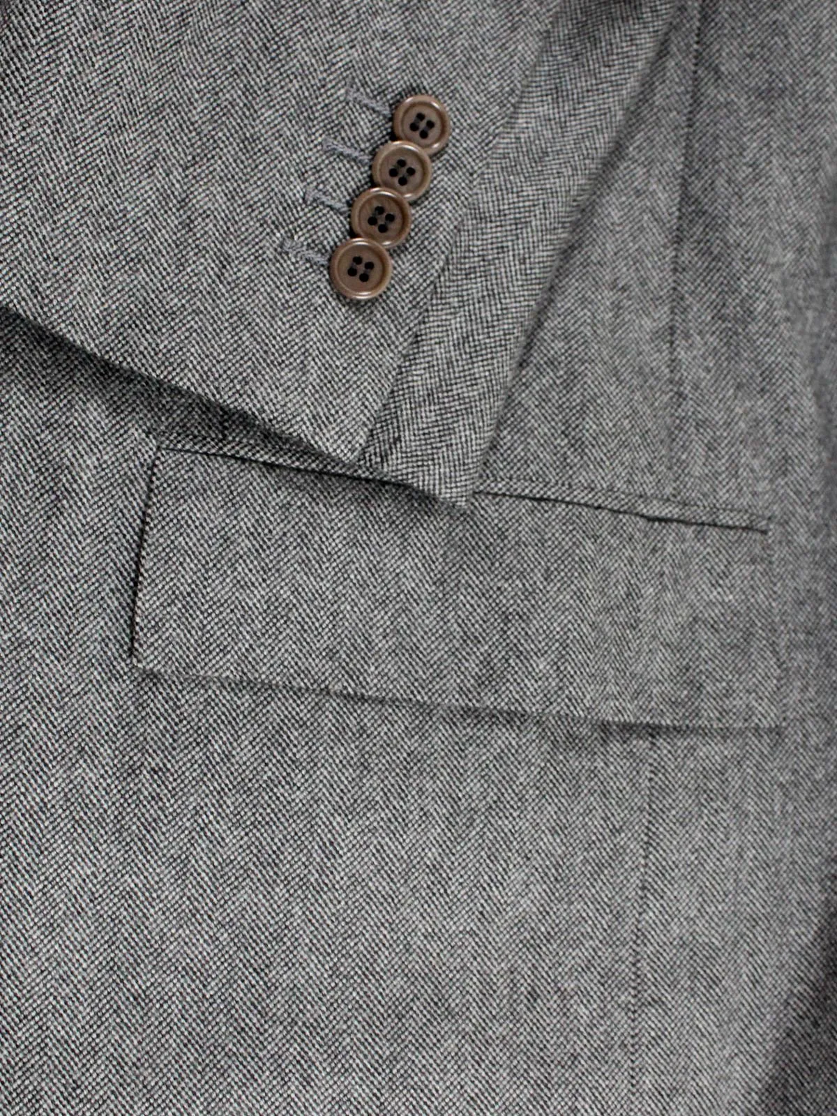 Kiton Sport Coat Gray 2 Button Herringbone Cashmere EUR 50/ US 40 R SALE