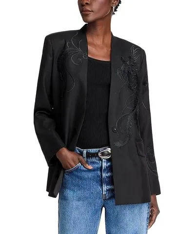 Kobi Halperin Sydney Embroidered Collarless Jacket