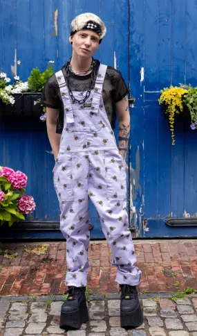 Lavender Bee Dungarees