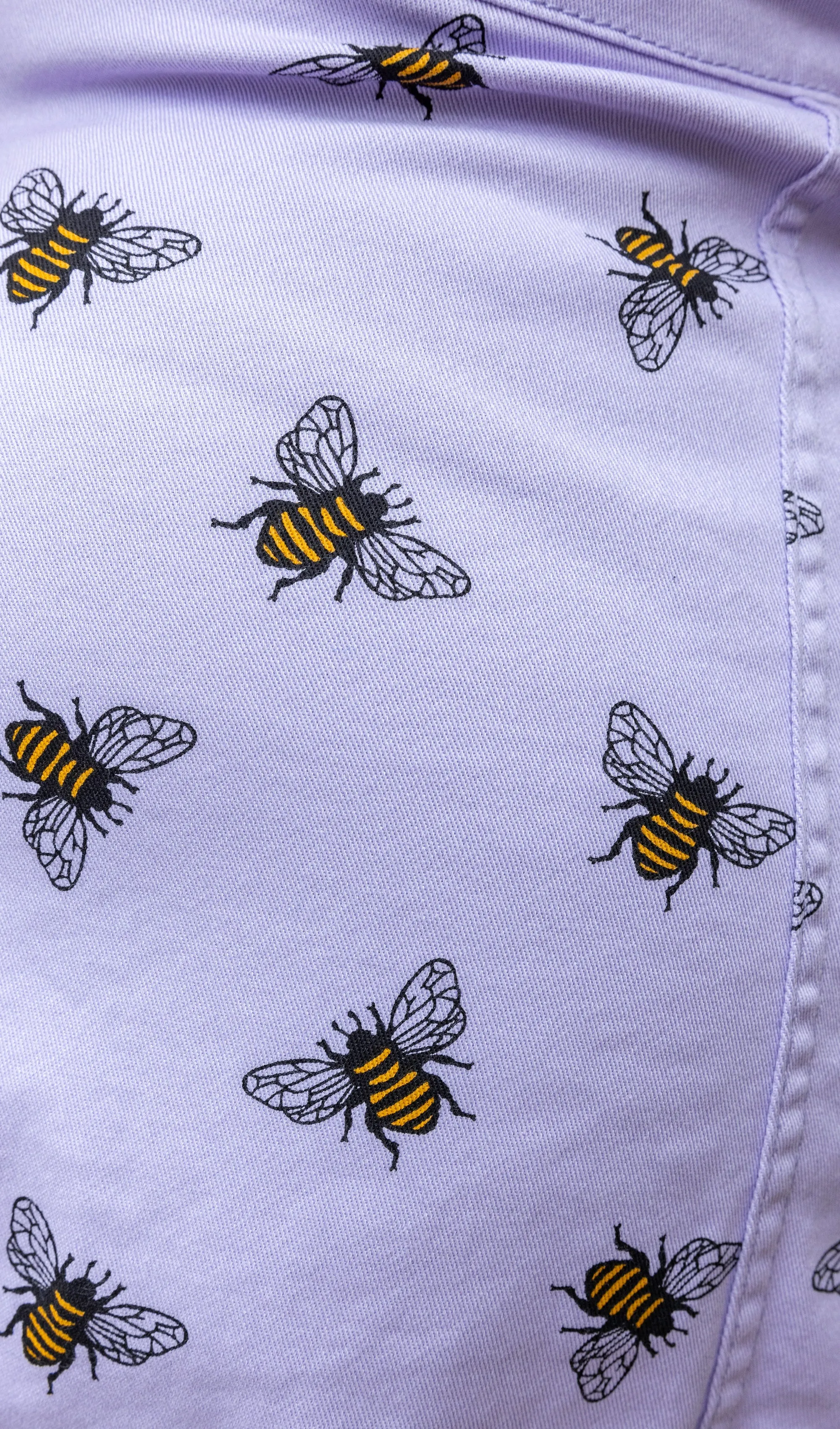 Lavender Bee Dungarees