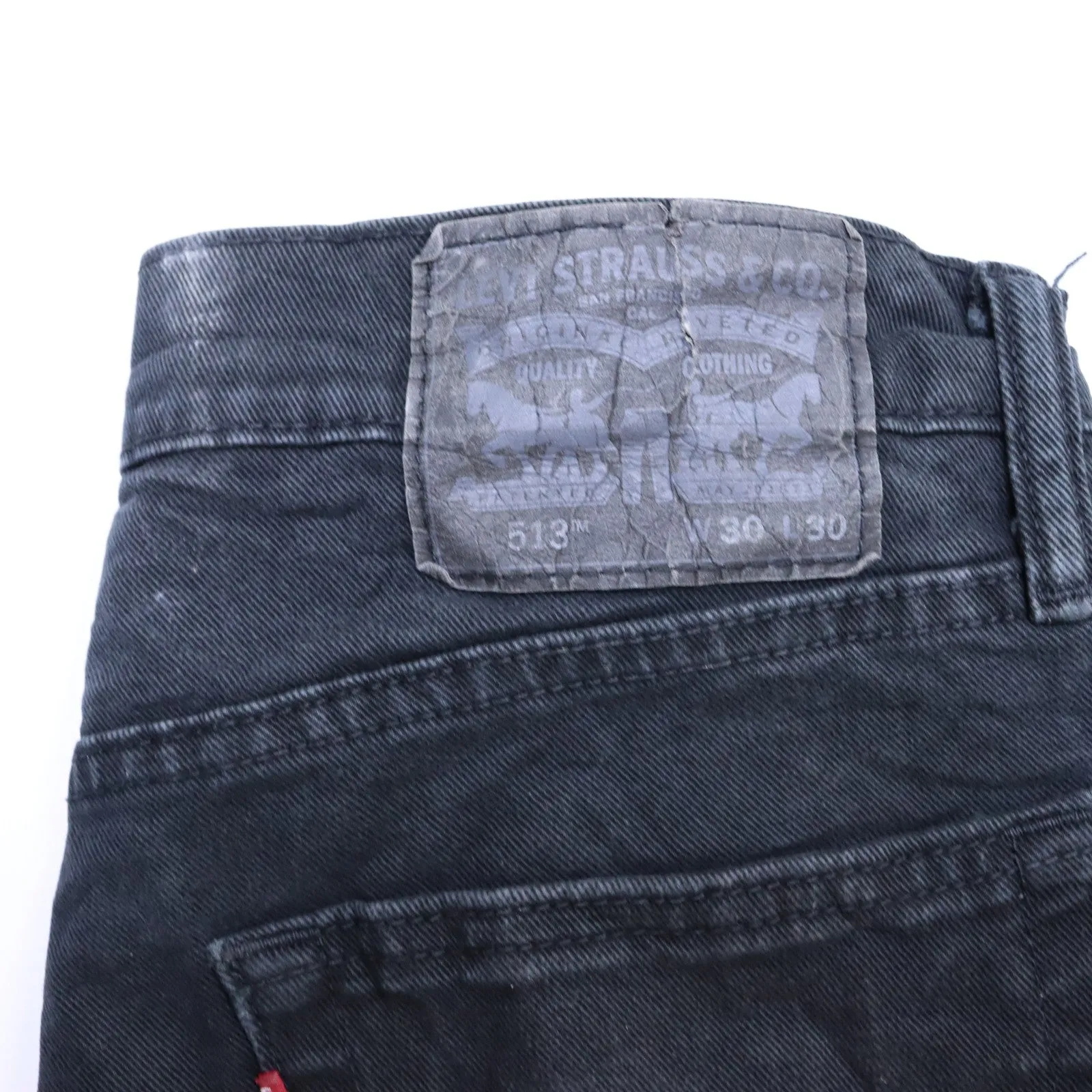 Levi's 513 Overwashed Black Jeans