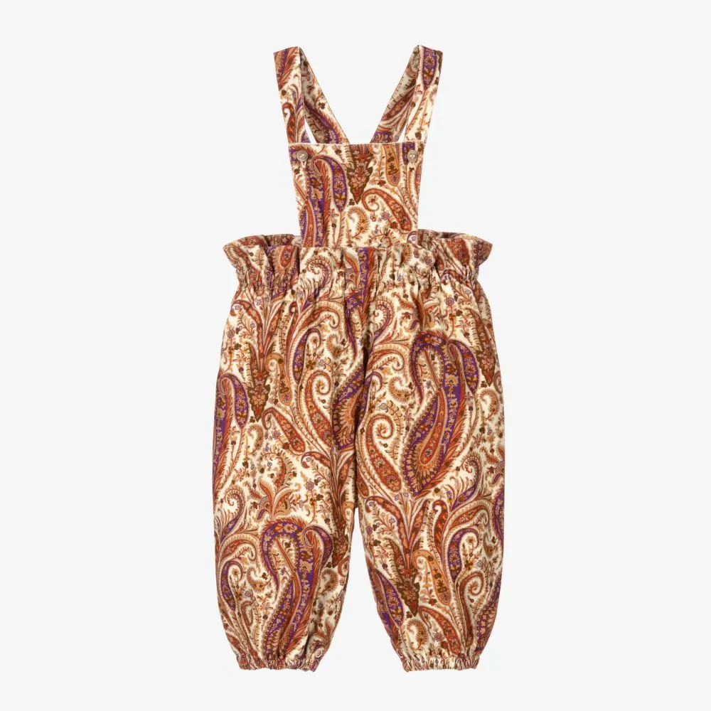 Liberty Print Cotton Dungarees