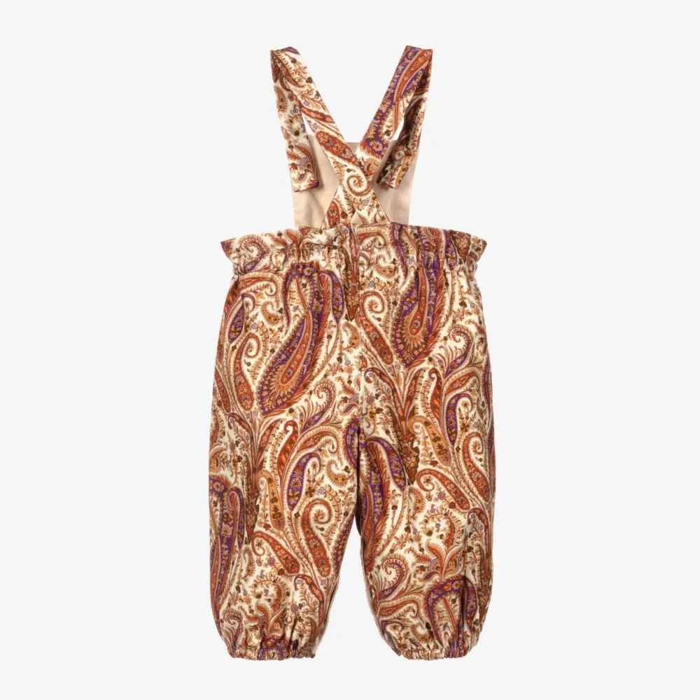 Liberty Print Cotton Dungarees