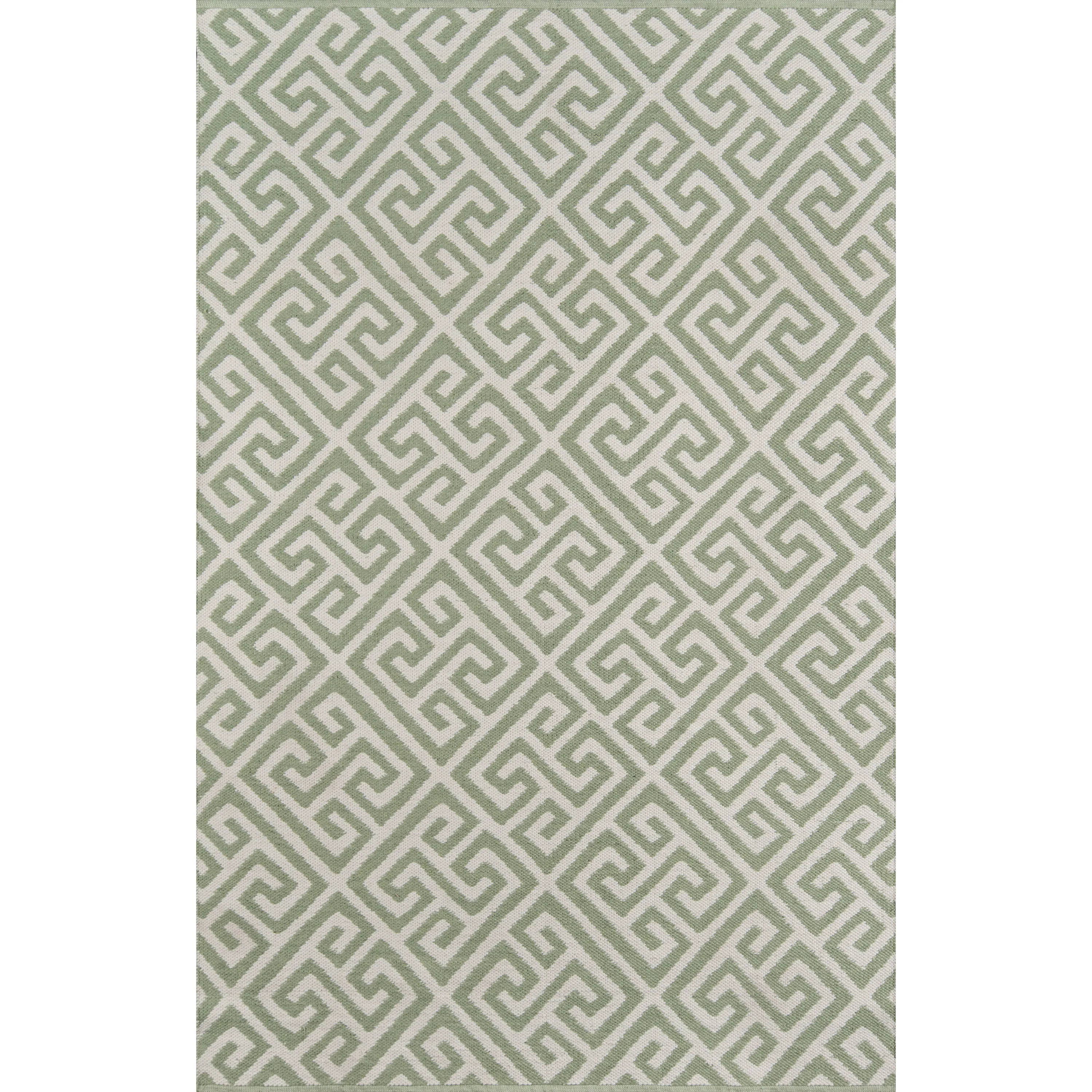 Madcap Cottage Palm Beach Brazilian Avenue Flatweave Rug, Green