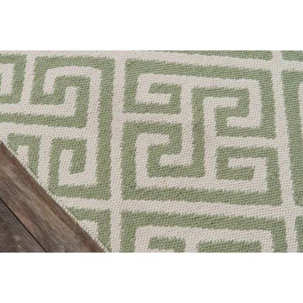 Madcap Cottage Palm Beach Brazilian Avenue Flatweave Rug, Green