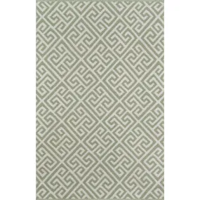 Madcap Cottage Palm Beach Brazilian Avenue Flatweave Rug, Green