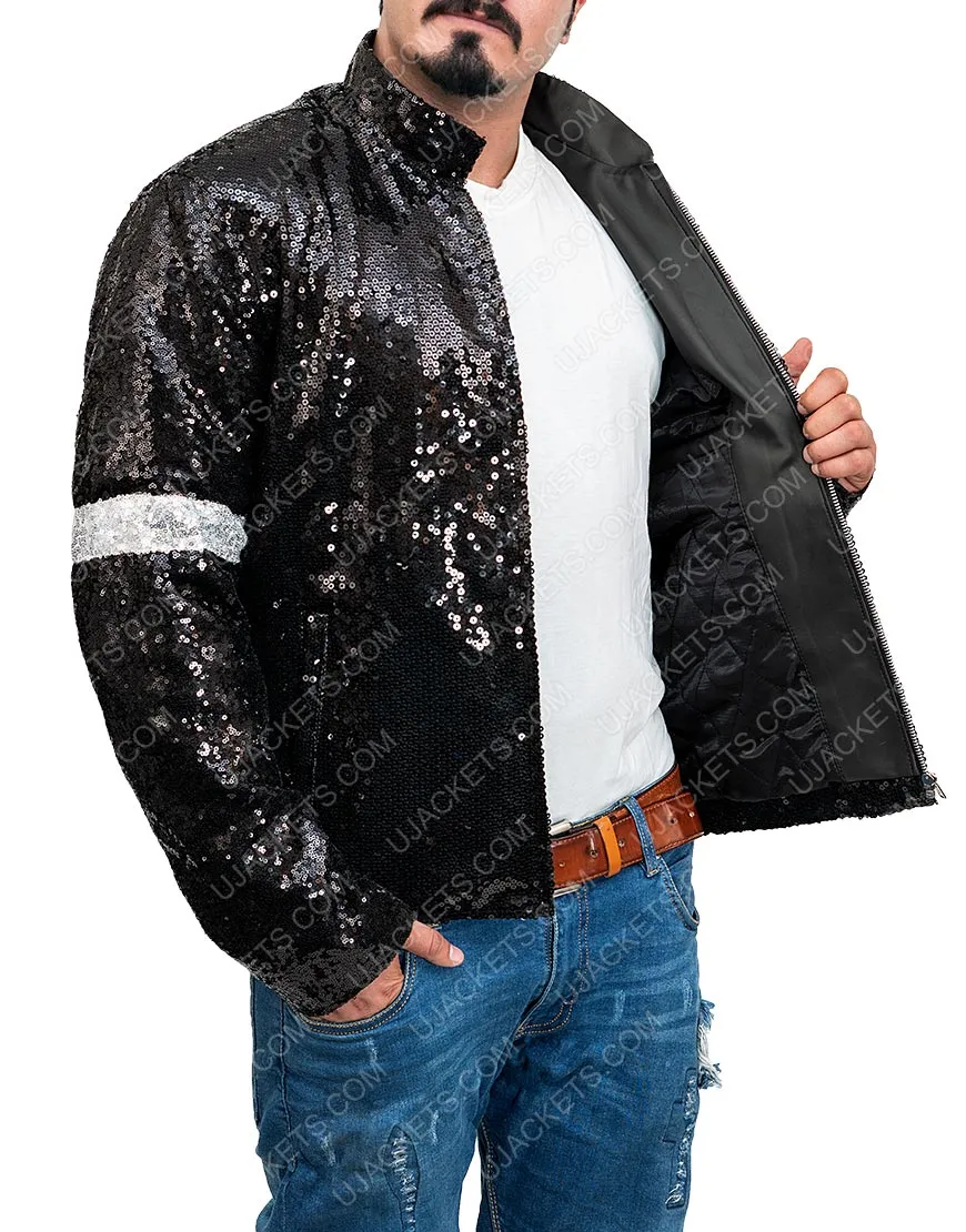 Michael Jackson Billie Jeans Jacket - Cotton Blend Sequin Jacket