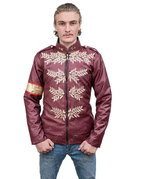 Michael Jackson Maroon Military Jacket | Ujackets.com - 35%OFF