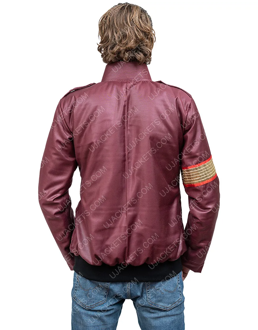 Michael Jackson Maroon Military Jacket | Ujackets.com - 35%OFF