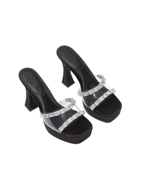 Mirabel Diamond Heels (Black)