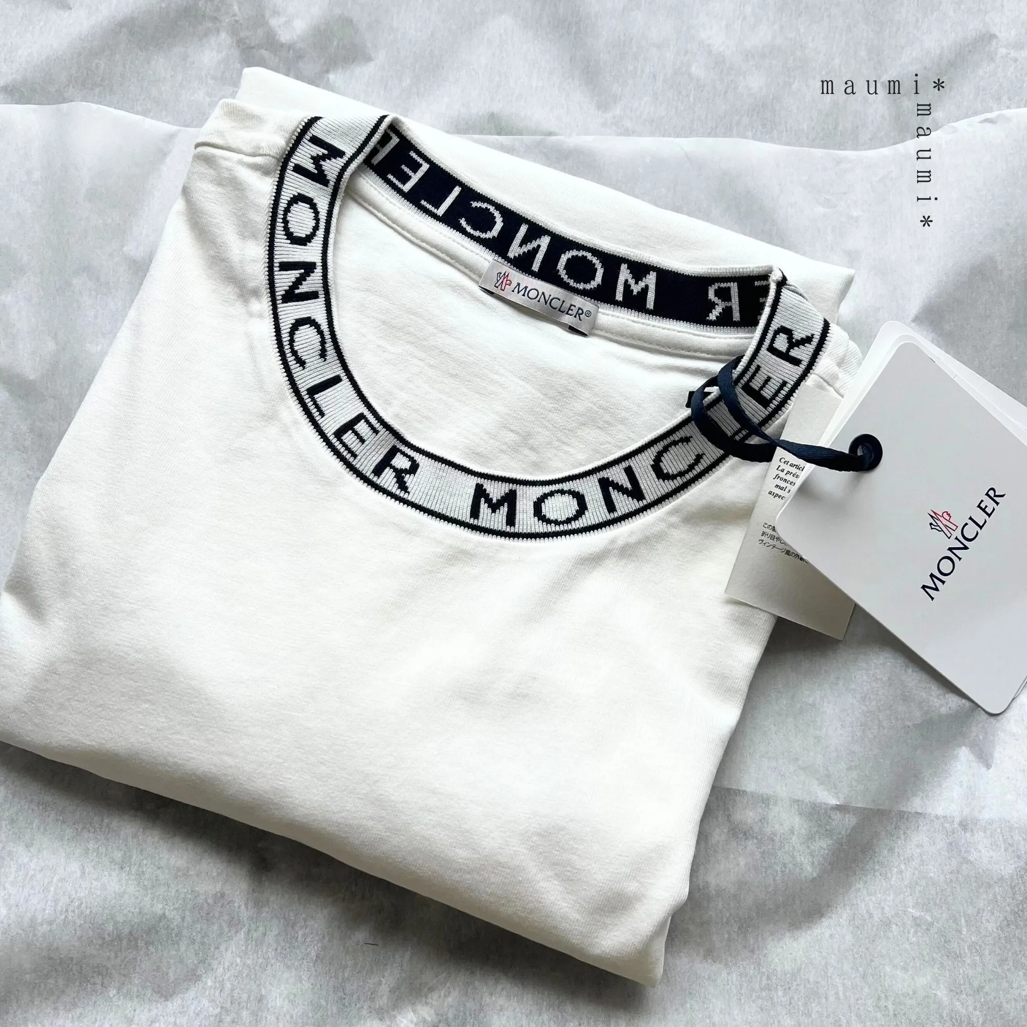 MONCLER  |Crew Neck Plain Cotton Short Sleeves Logo Crew Neck T-Shirts