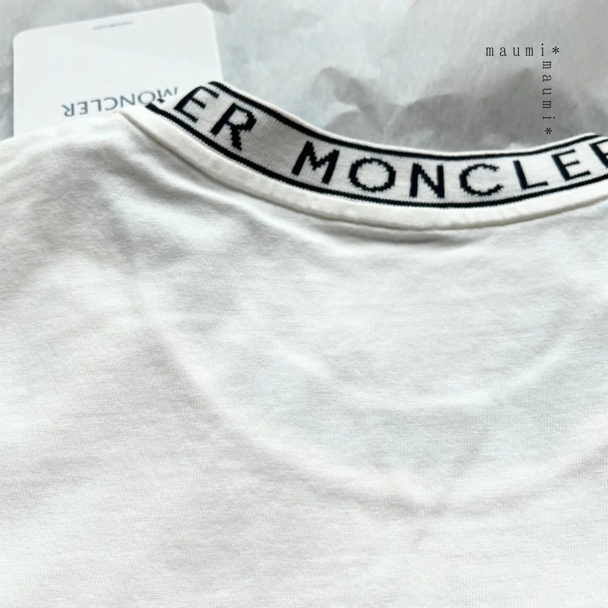 MONCLER  |Crew Neck Plain Cotton Short Sleeves Logo Crew Neck T-Shirts