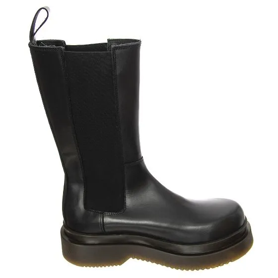 MR BOOTS Womens T 14 Smooth Greasy Black Boots