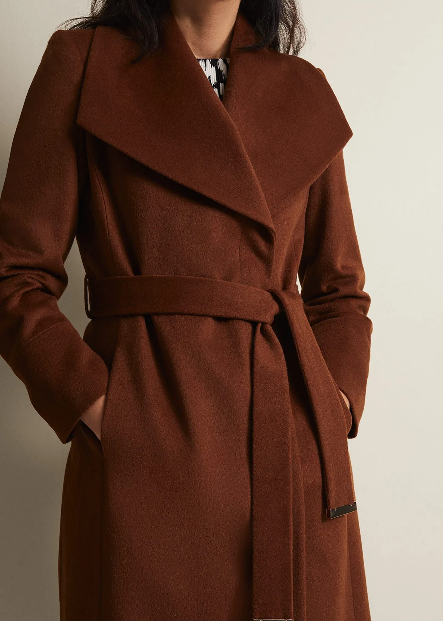 Nicci Tan Wool Smart Coat