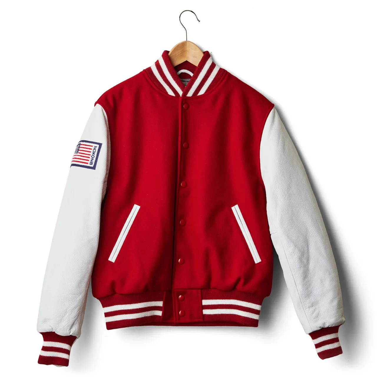 Nokona Varsity Jacket in Red – Personalize Your Patches - Nokona Ballgloves