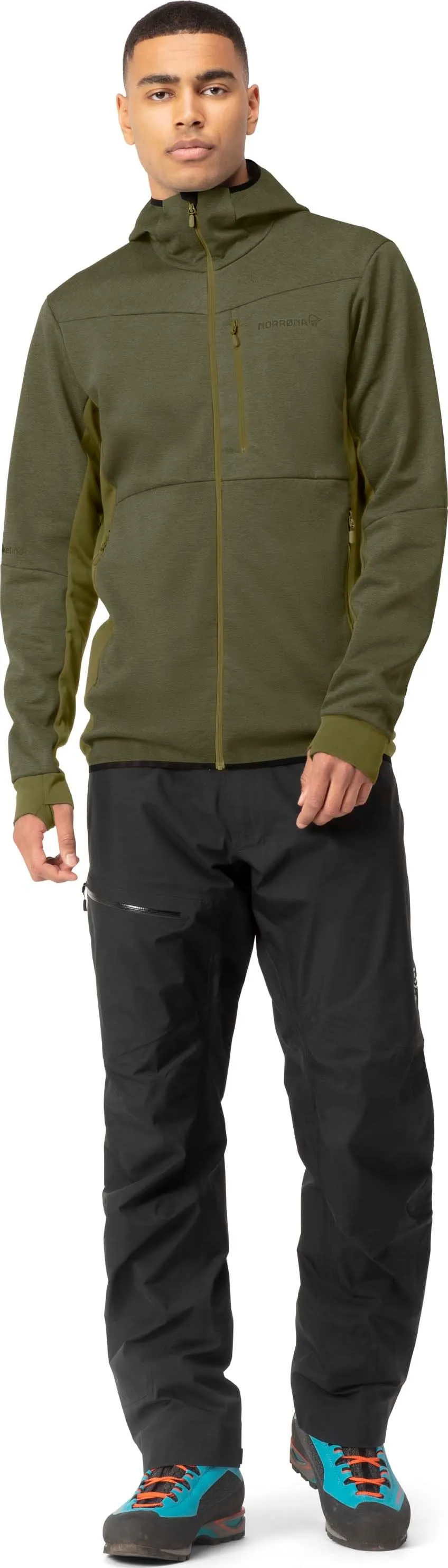 Norrøna Men's Falketind Warm2 Octa Hood Olive Night/Olive Drab | Buy Norrøna Men's Falketind Warm2 Octa Hood Olive Nig