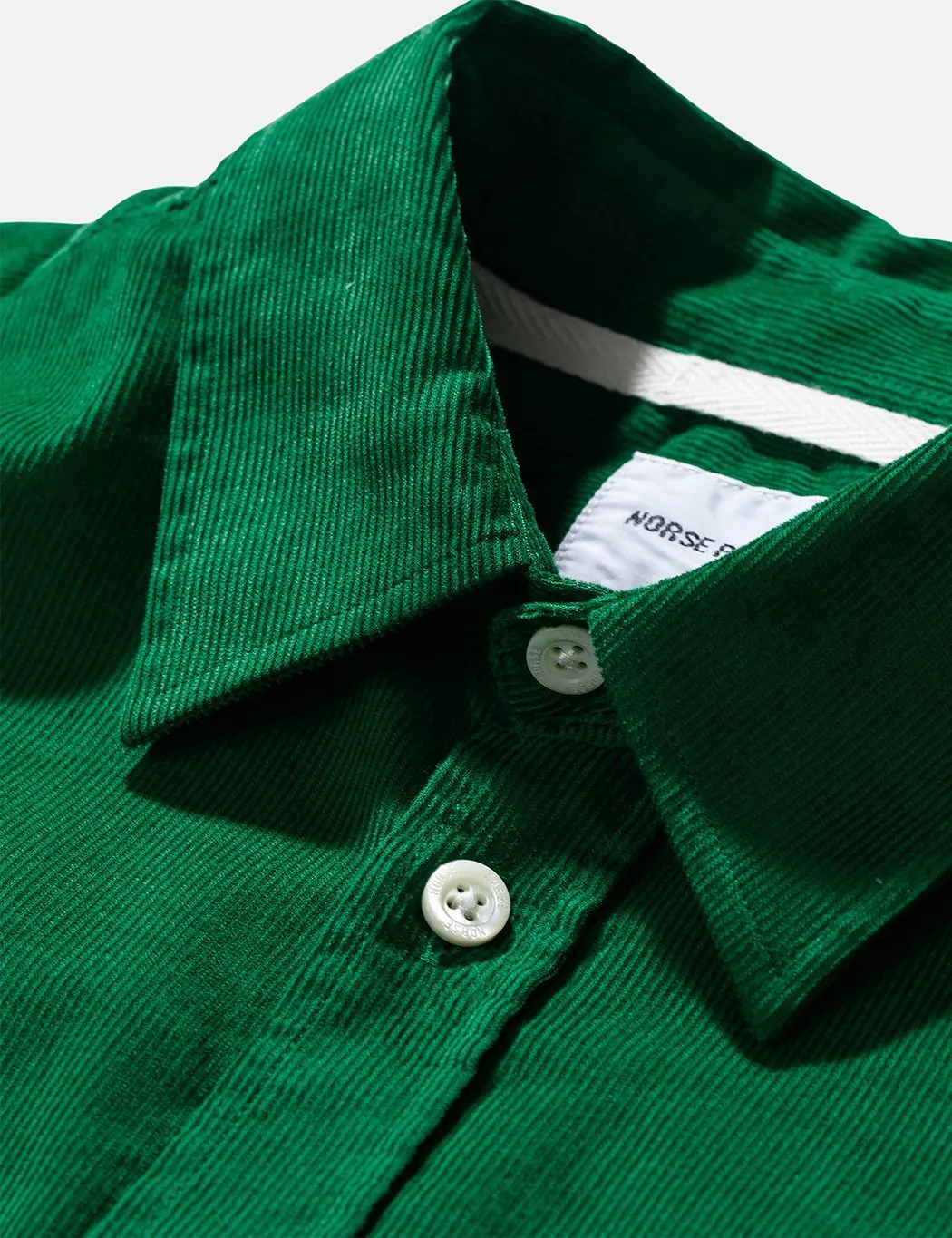 Norse Projects Osvald Corduroy Shirt - Sporting Green