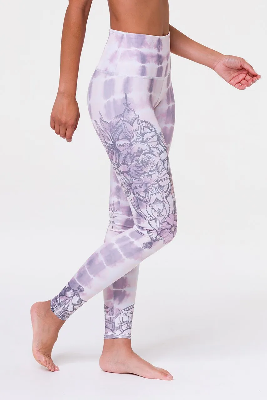 ONZIE // HIGH RISE GRAPHIC LEGGING - TIE DYE MANDALA