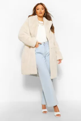 Plush Faux Fur Coat