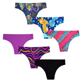 Radiant Bundle - Ladies Seamless Brazilian Briefs 6 Pack Bundle