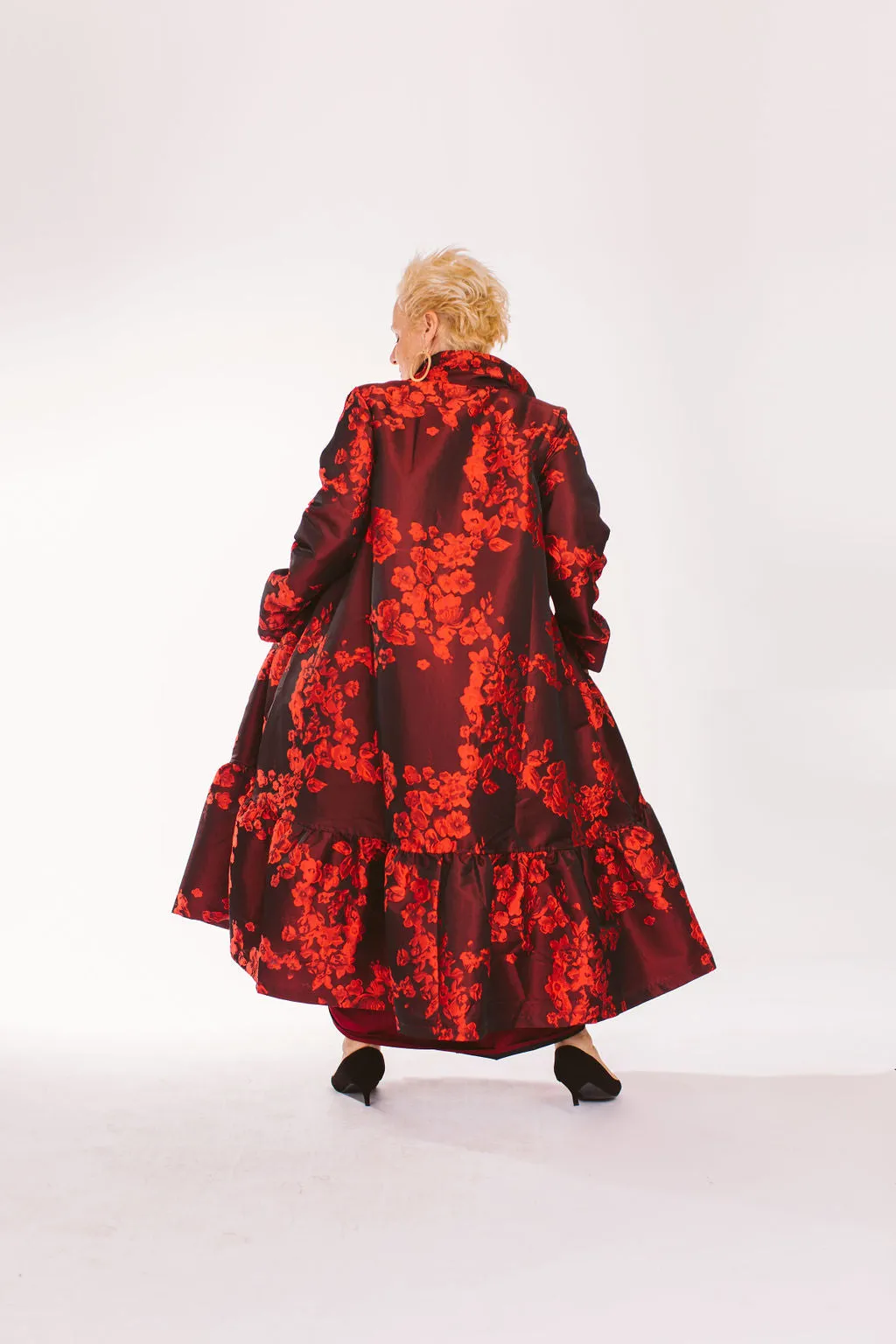 Red Luxurious Long Coat