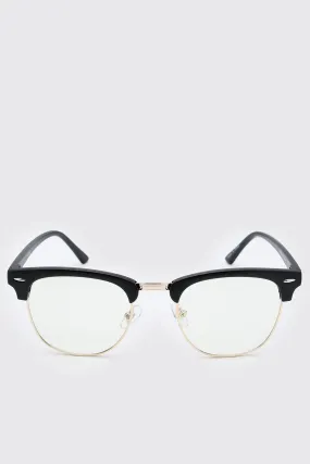 Retro Style Clear Lens Glasses