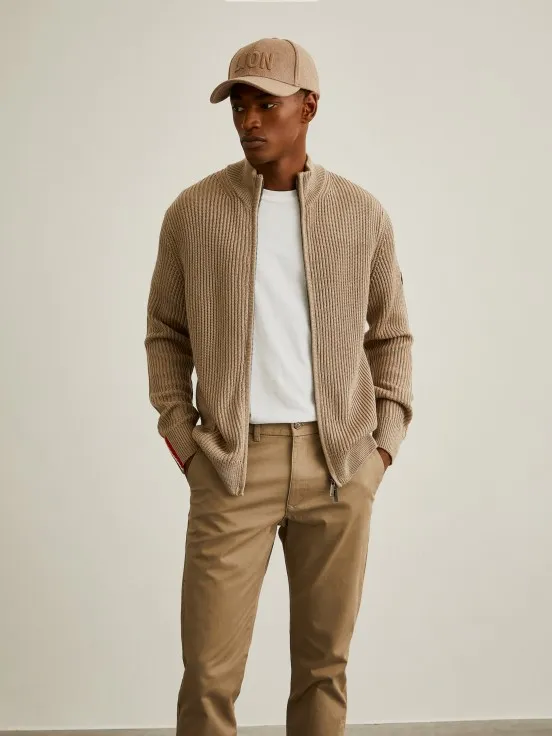 ribbed knit jacket