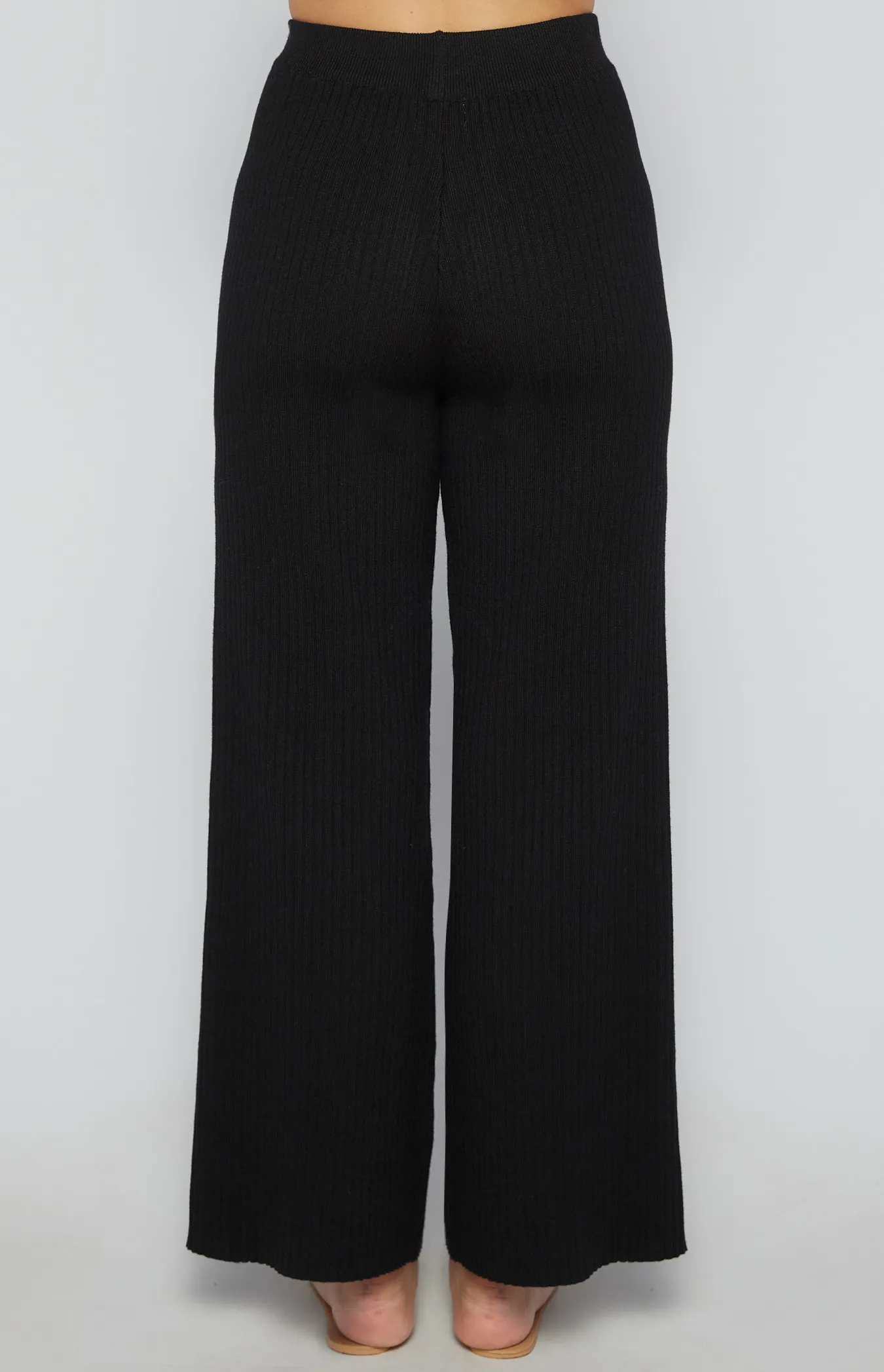 Ribbed Wide Leg Knit Pants (SKN389)