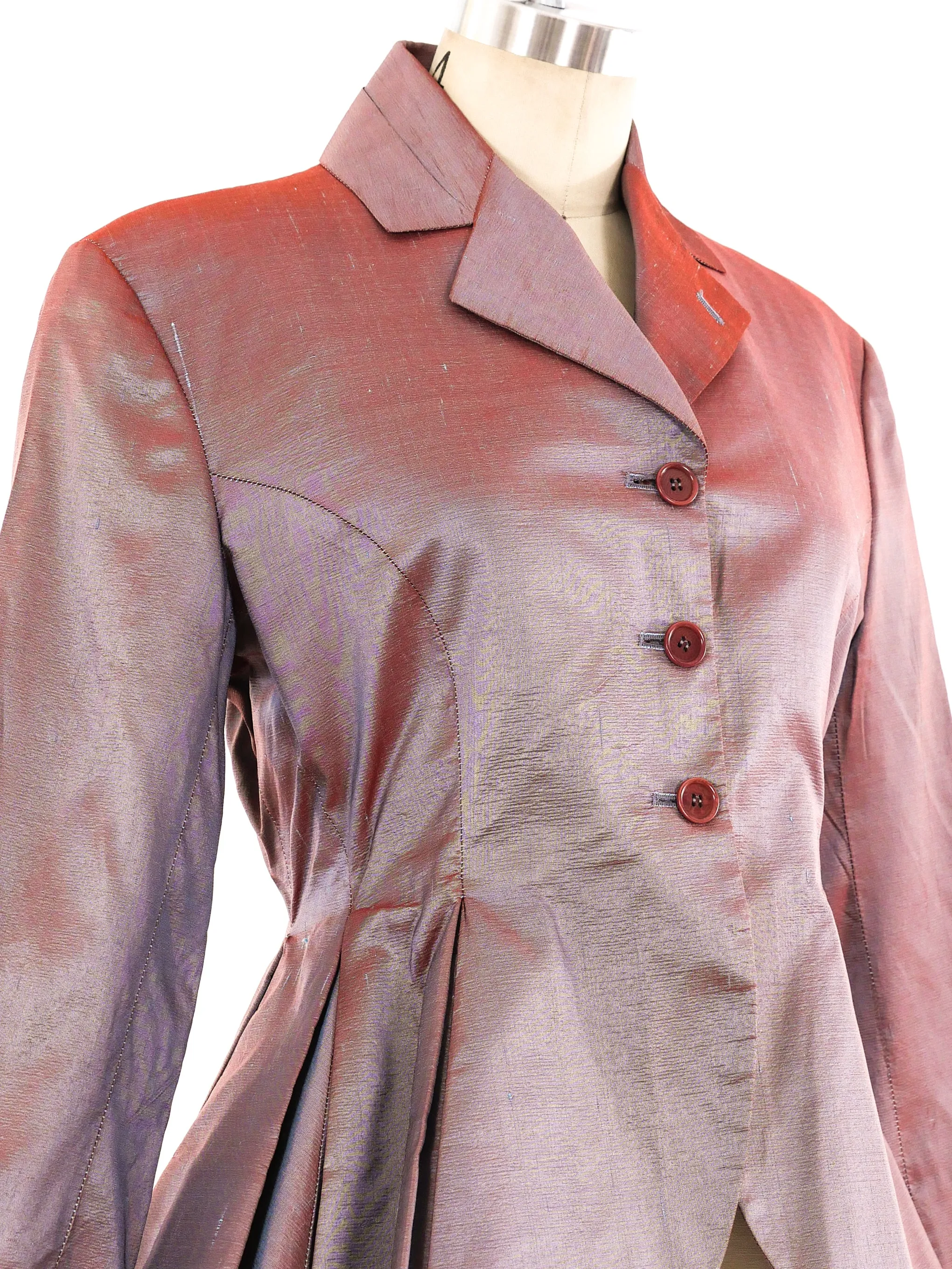 Romeo Gigli Iridescent Silk Jacket