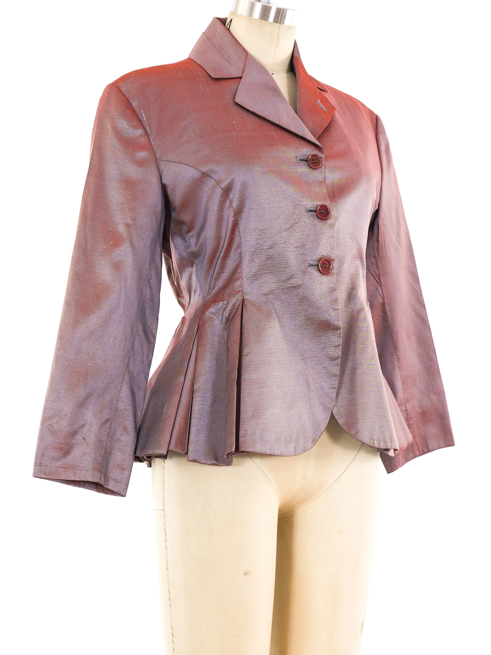 Romeo Gigli Iridescent Silk Jacket