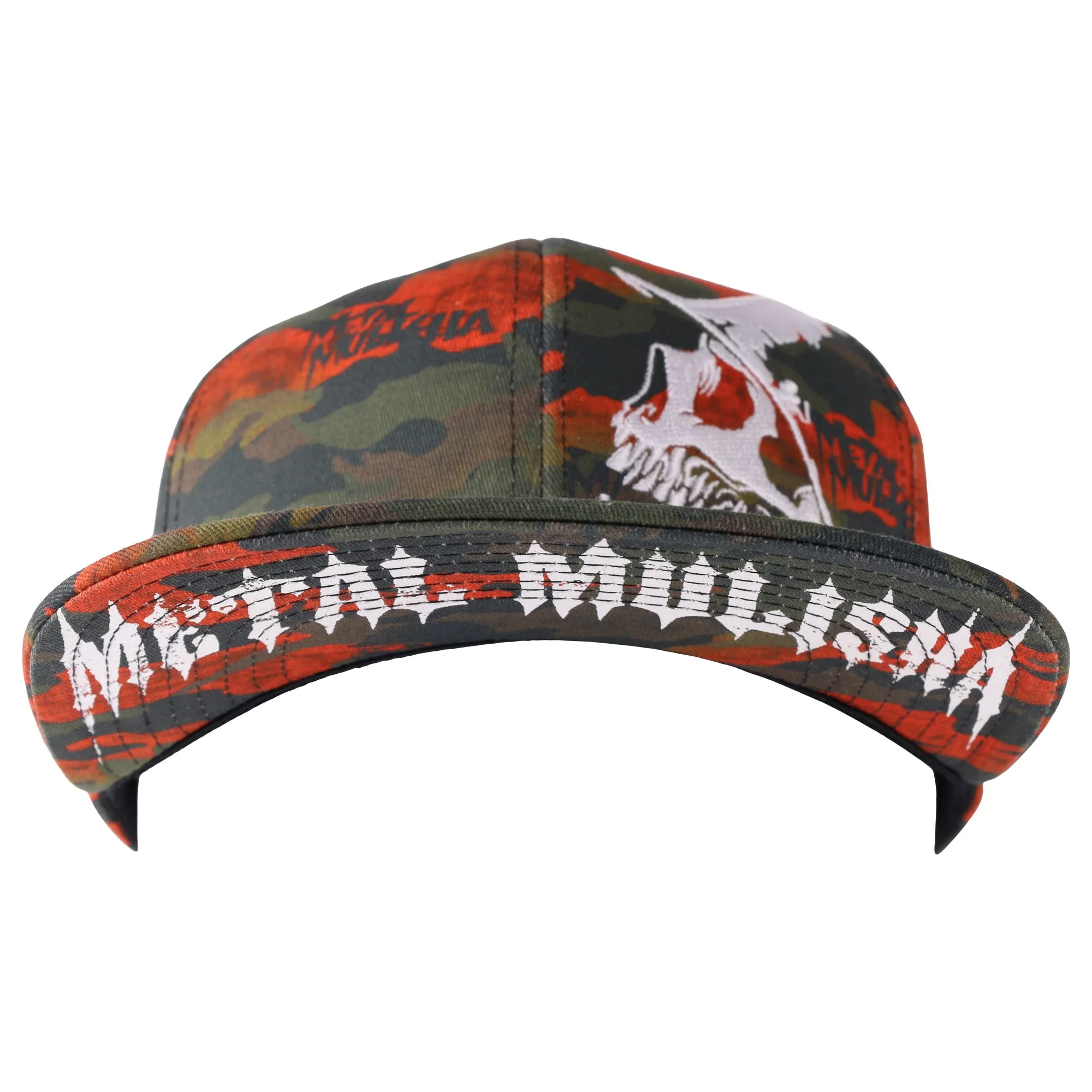 RUGGED 2 ORANGE CAMO FLEX HAT