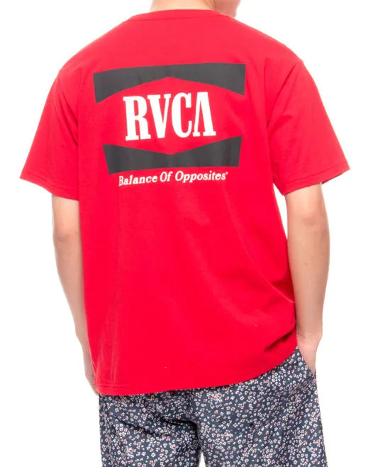 RVCA  |Plain Short Sleeves Logo T-Shirts