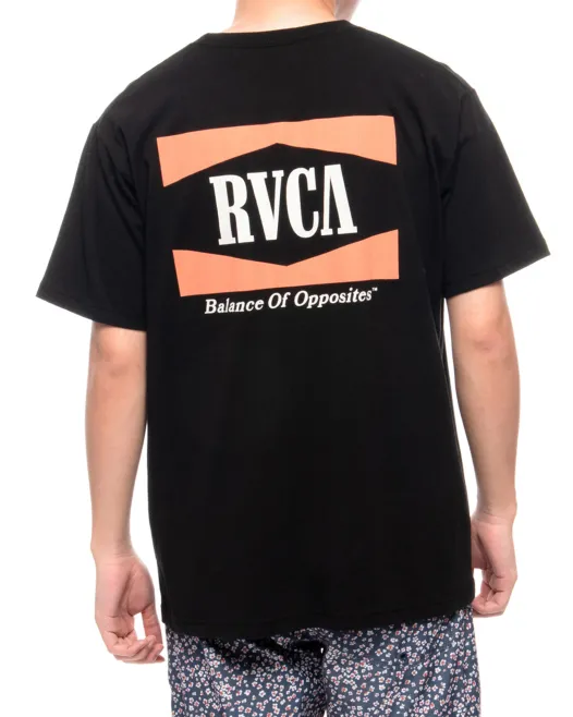 RVCA  |Plain Short Sleeves Logo T-Shirts