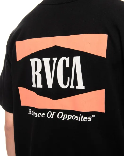 RVCA  |Plain Short Sleeves Logo T-Shirts