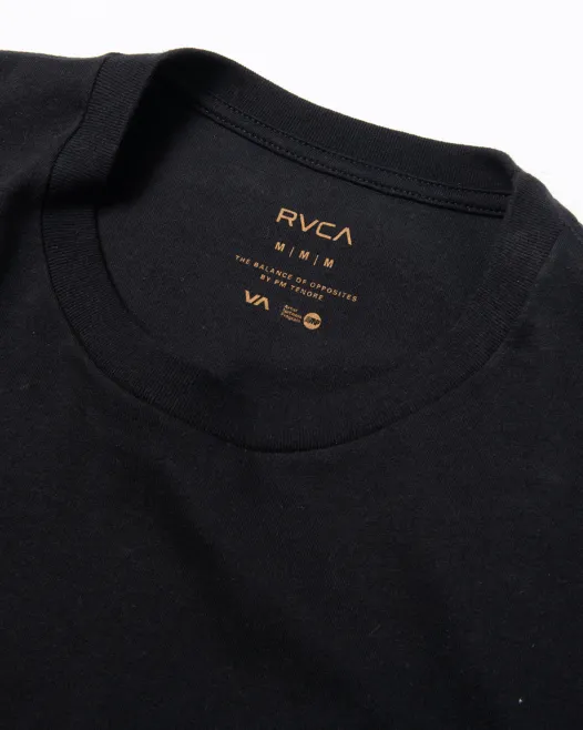 RVCA  |Plain Short Sleeves Logo T-Shirts