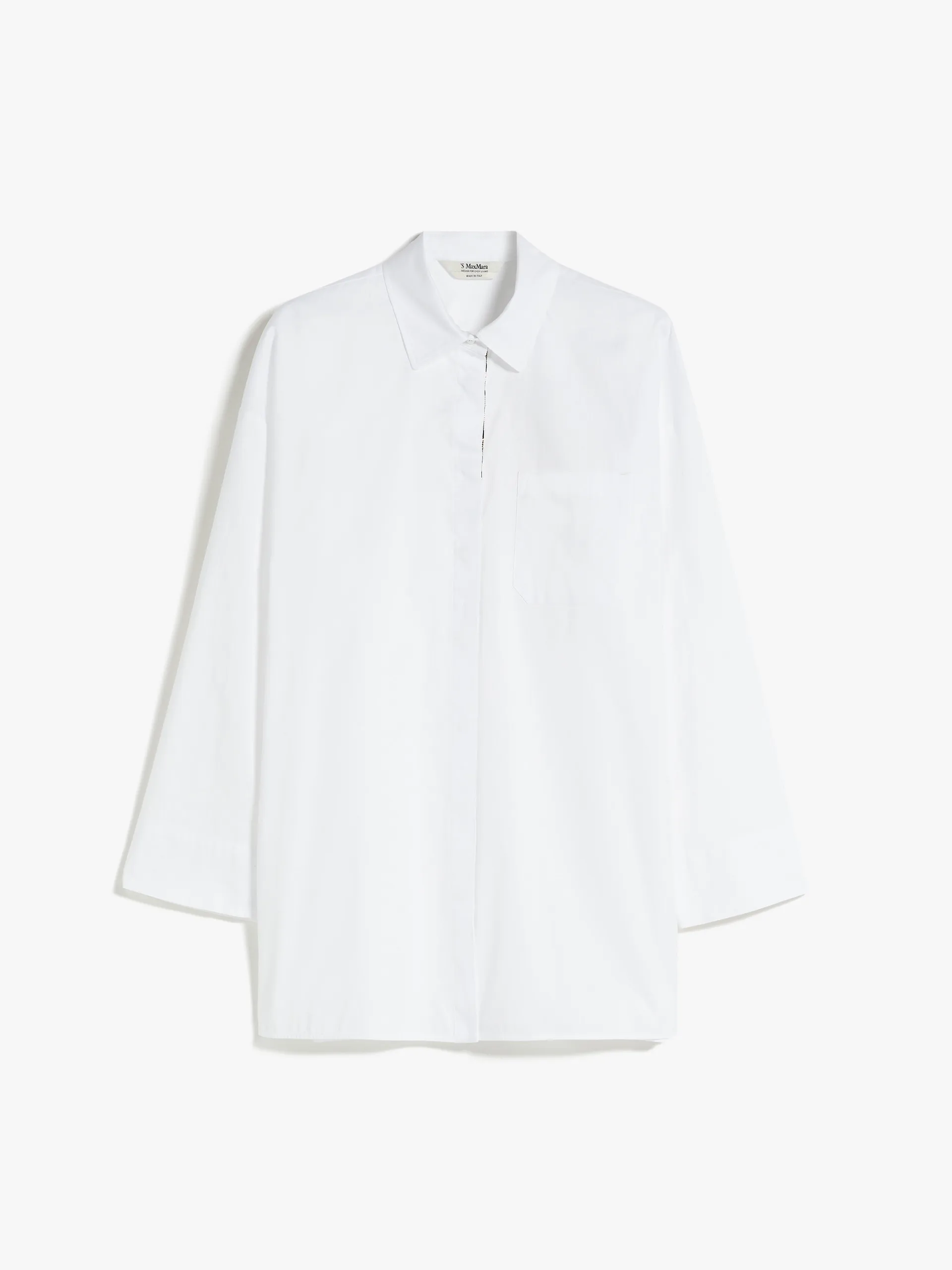 S Max Mara  |Long Sleeves Plain Cotton Shirts & Blouses