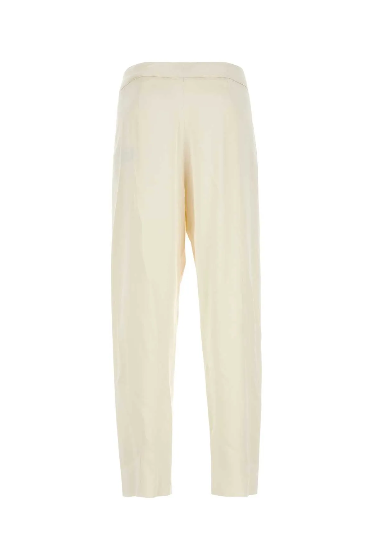 Saint Laurent Ivory Satin Pant