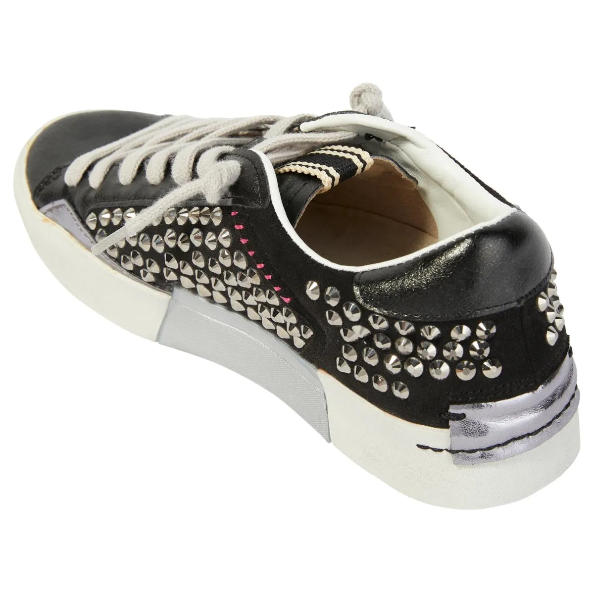      SHUSHOP RUBY Crystal Stud Plaform Sneaker      