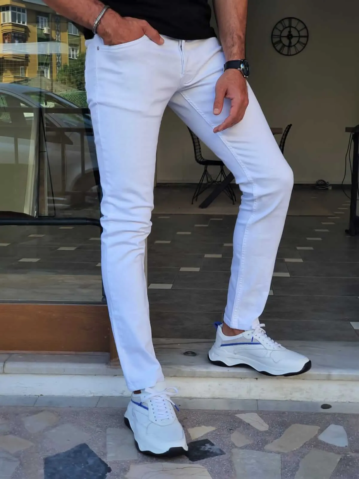 SlimFit White Jeans