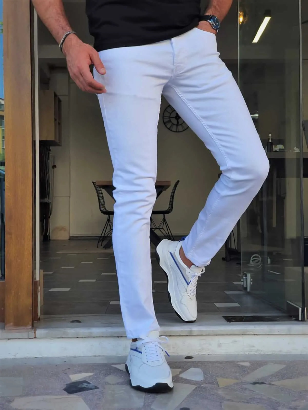 SlimFit White Jeans